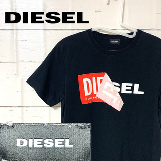 DIESEL - ☆美品☆ DIESEL Tシャツ 剥がれロゴ ブラック S