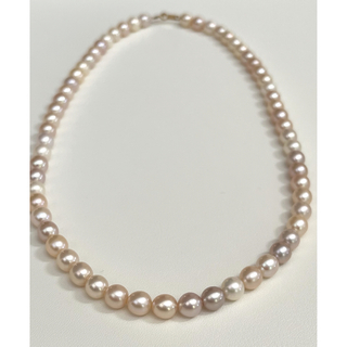 淡水真珠ネックレス　パールネックレス　真珠ネックレス　本真珠ネックレス　K18(ネックレス)