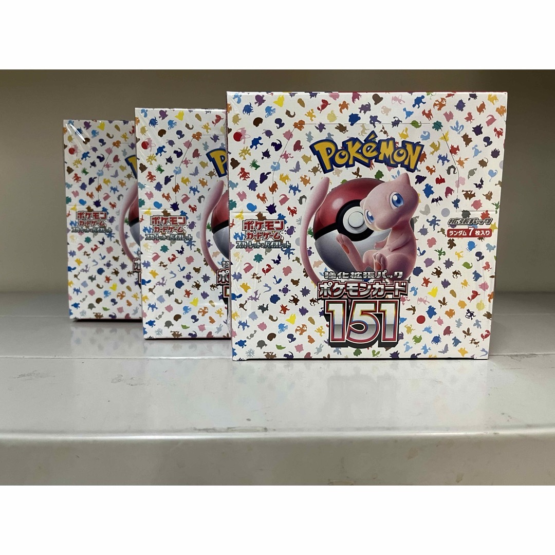 ポケモンカード151 3BOX シュリンク付き エンタメ/ホビーのトレーディングカード(Box/デッキ/パック)の商品写真