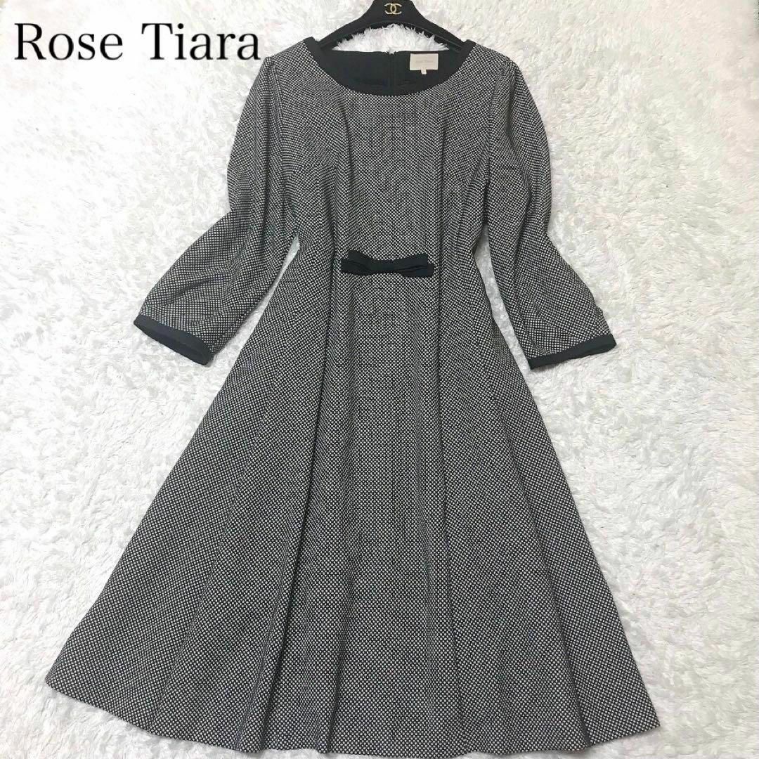 Rose Tiara(ローズティアラ)の大きいサイズ46✨美品꧁Rose Tiara꧂ロングワンピース　Aライン レディースのワンピース(ロングワンピース/マキシワンピース)の商品写真