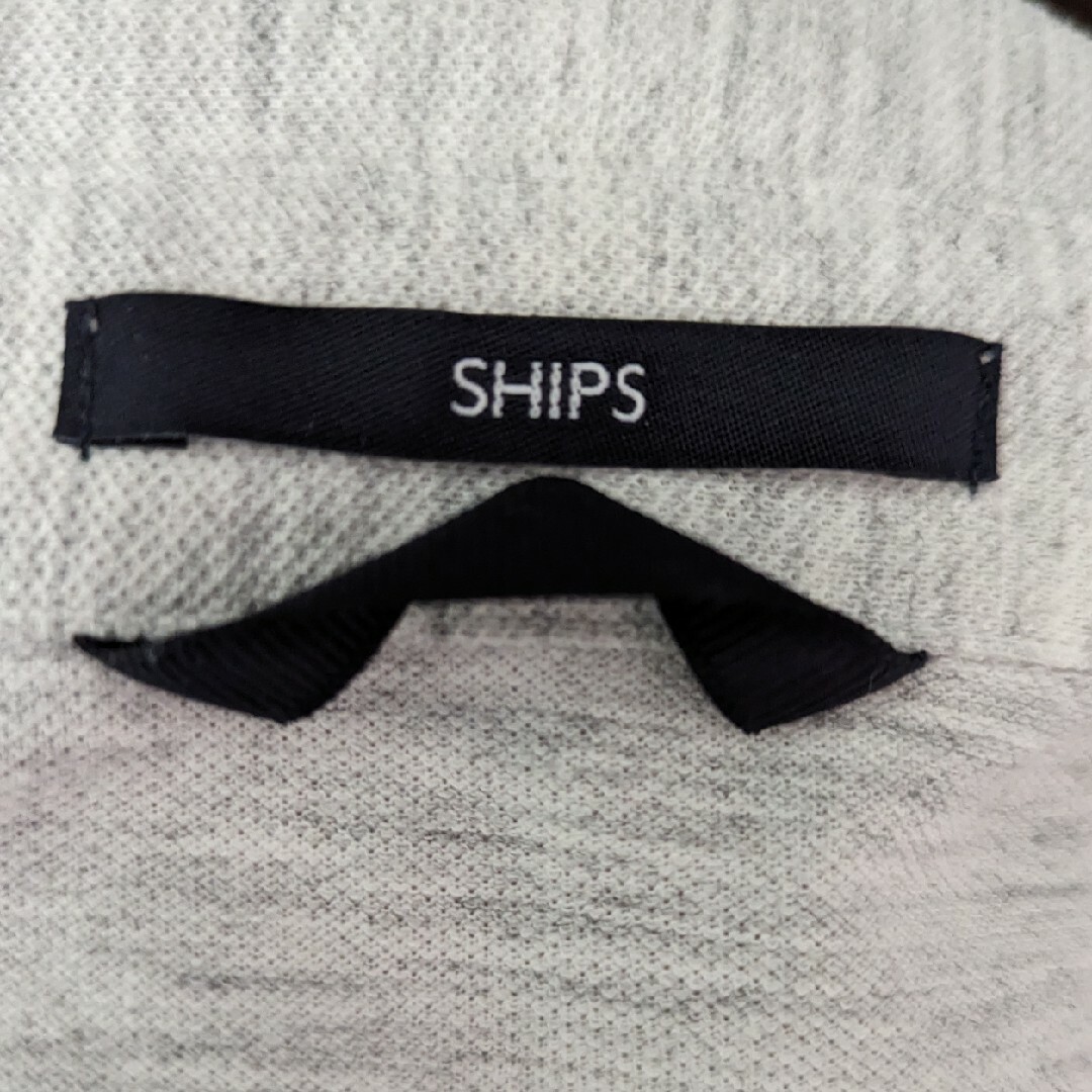 SHIPS(シップス)のSHIPS　ポロシャツ　白　ｌ メンズのトップス(Tシャツ/カットソー(半袖/袖なし))の商品写真