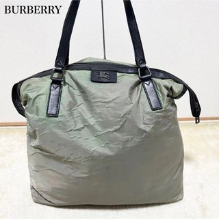 バーバリー(BURBERRY)の希少　バーバリーエスタブリッシュド　ビッグトートバッグ　ノバチェック　ホースロゴ(トートバッグ)