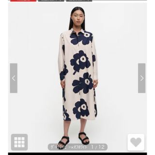 marimekko マリメッコ　ユニッコ　シャツワンピース　36