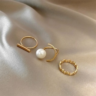 【人気】指輪 リング フリーサイズ 細い セット ゴールド 華奢 高級 贈り物(リング(指輪))