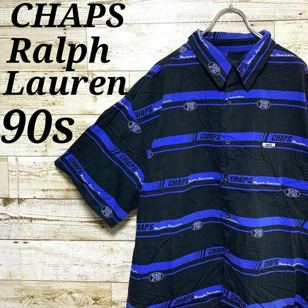 CHAPS(チャップス)の【w375】USA古着チャップスラルフローレン90sボックスシルエット半袖シャツ メンズのトップス(シャツ)の商品写真