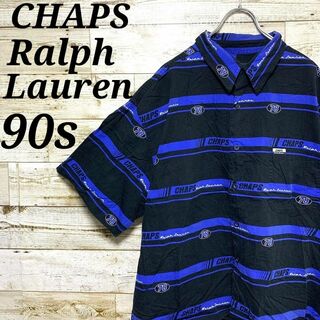 CHAPS - 【w375】USA古着チャップスラルフローレン90sボックスシルエット半袖シャツ
