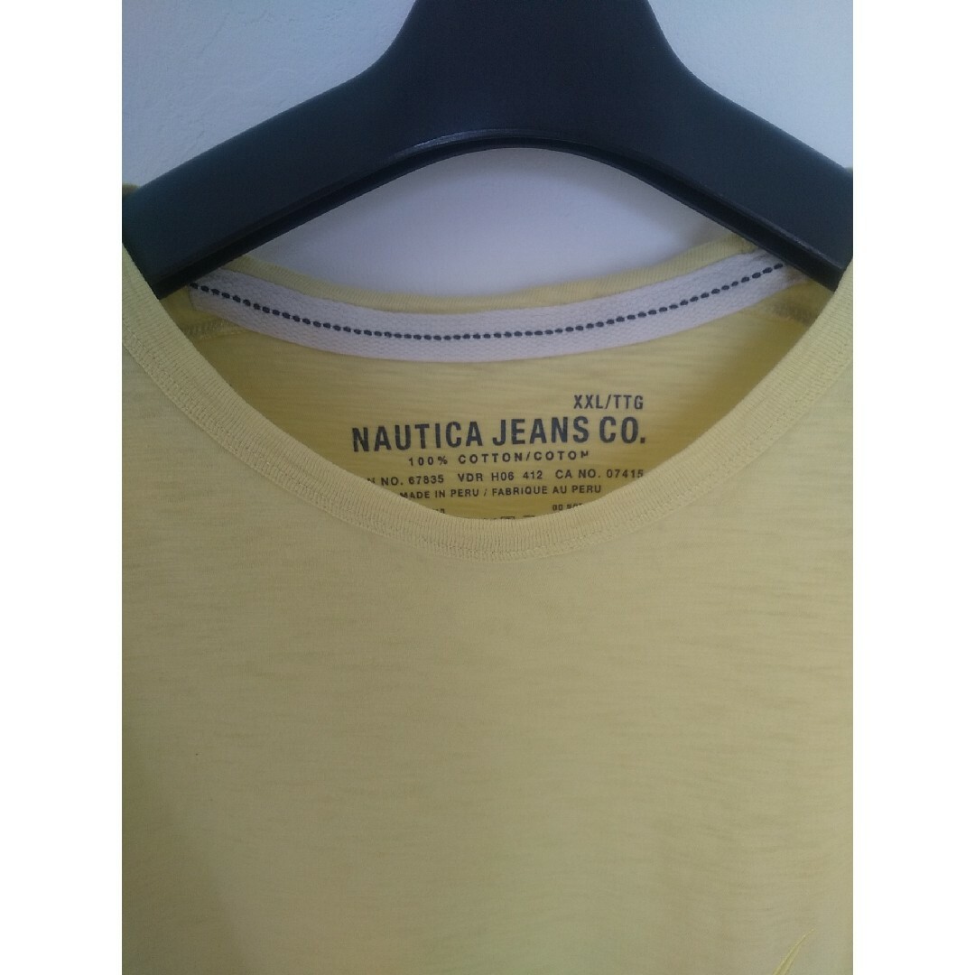 NAUTICA(ノーティカ)のNAUTICA JEANS ノーティカジーンズ スラブTシャツ イエロー XXL メンズのトップス(Tシャツ/カットソー(半袖/袖なし))の商品写真
