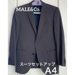 タカキュー(TAKA-Q)のMALE&Co.スーツ上下ブラウンA4(セットアップ)