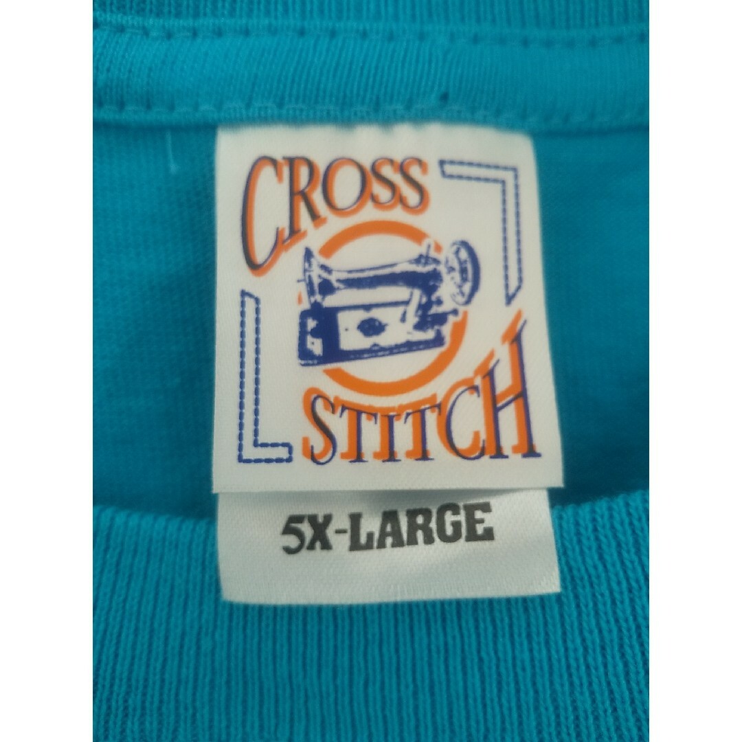 CROSS & STITCH(クロスステッチ)のCROSS STITCH  ビッグサイズTシャツ ターコイズ 5XL メンズのトップス(Tシャツ/カットソー(半袖/袖なし))の商品写真
