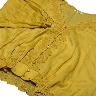 シンプリシテェ明るい黄色🟡yellowイエロードルマン袖ブラウス