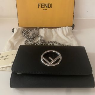 フェンディ(FENDI)の3万値下げ中‼️鑑定済み‼️正規品フェンディ チェーンウォレット　ブラック(ショルダーバッグ)