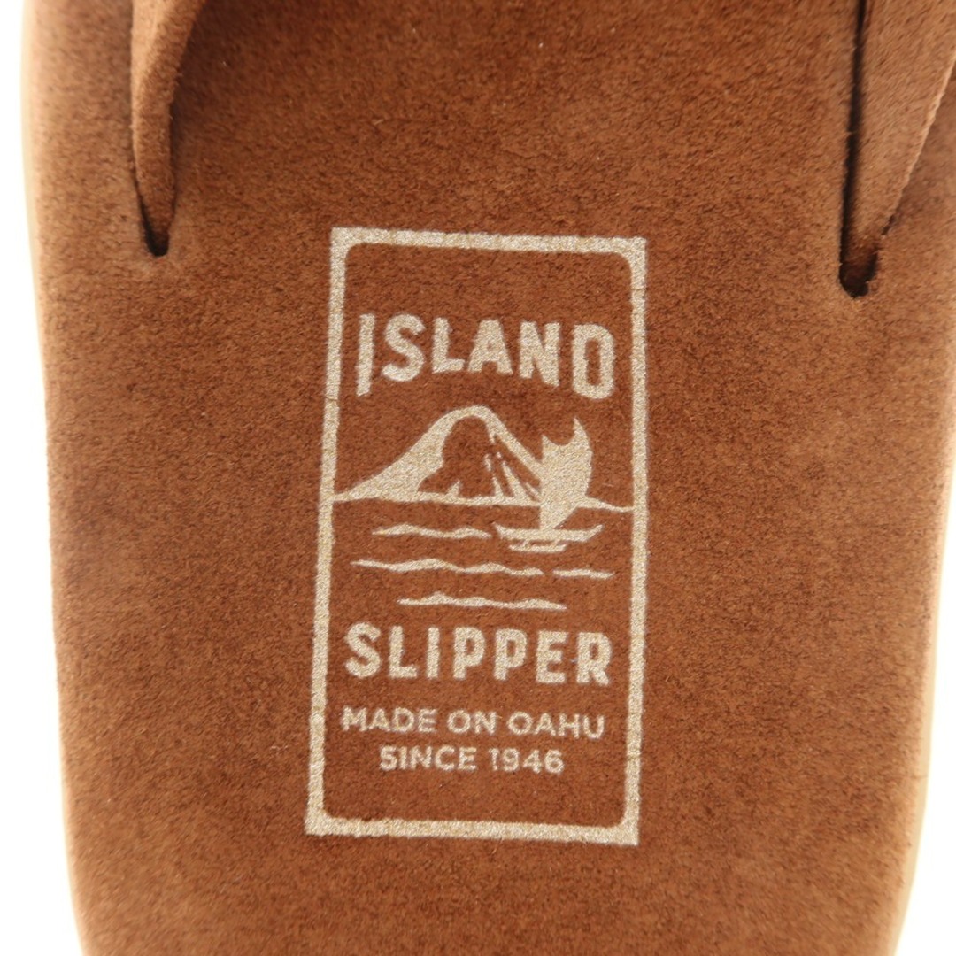 ISLAND SLIPPER(アイランドスリッパ)の【中古】【未使用】アイランドスリッパ ISLAND SLIPPER スエード トングサンダル ブラウン【サイズ10】【メンズ】 メンズの靴/シューズ(サンダル)の商品写真