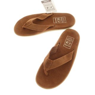 アイランドスリッパ(ISLAND SLIPPER)の【中古】【未使用】アイランドスリッパ ISLAND SLIPPER スエード トングサンダル ブラウン【サイズ10】【メンズ】(サンダル)