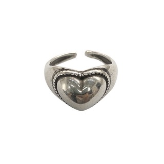 ハートリング シルバー 指輪 フリーサイズ シンプル ピンキー ring 銀 (リング(指輪))