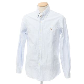 ラルフローレン(Ralph Lauren)の【中古】ラルフローレン RALPH LAUREN オックスフォード ストライプ ボタンダウンシャツ ホワイトxブルー【サイズS】【メンズ】(シャツ)