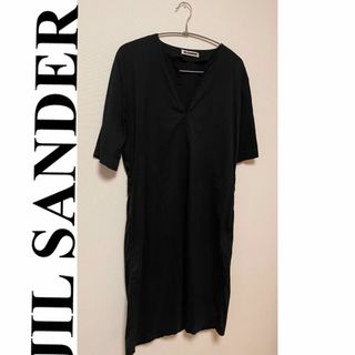 【JIL SANDER】ブラック半袖ワンピース