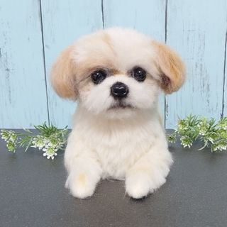 オーダー品　羊毛フェルト犬(ぬいぐるみ)