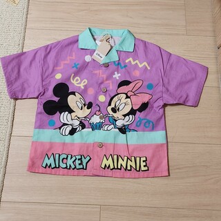 ディズニー(Disney)の新品 子供服 半袖 ディズニー ミッキー ミニー 90(Tシャツ/カットソー)