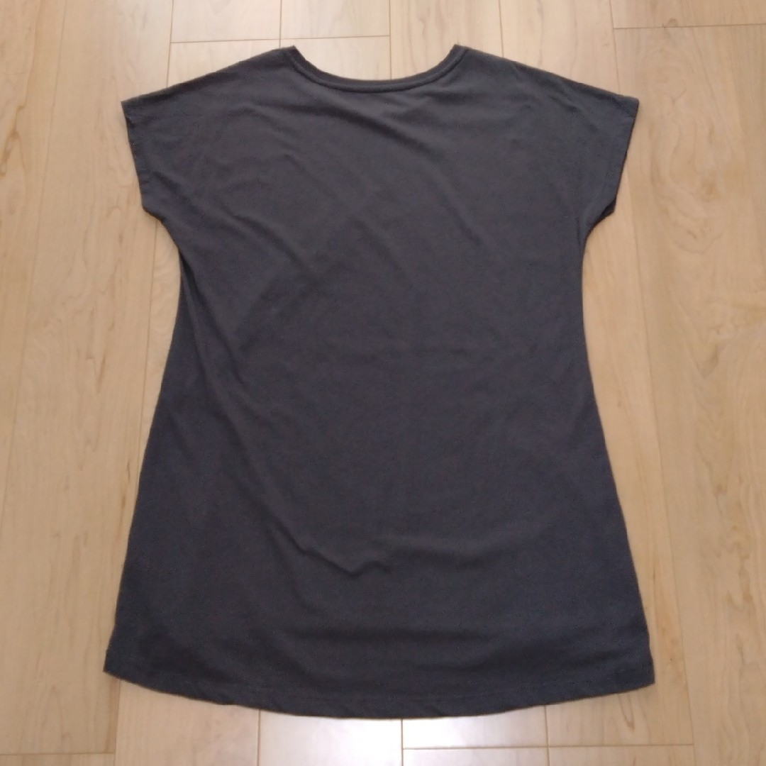 TRUSS☆トラス☆半袖ロングカットソーチュニック☆Mサイズ レディースのトップス(Tシャツ(半袖/袖なし))の商品写真