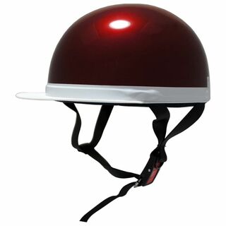 [ビーアンドビー] バイク用ヘルメット 白ツバ 半キャップ SGマーク適合品 キ(その他)