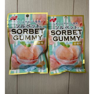 ノーベル(ノーベル)のSORBETソルベットグミ白桃２個(菓子/デザート)