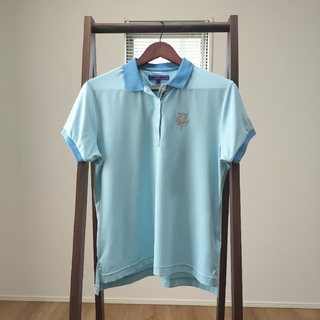 ビームスゴルフ(BEAMSGOLF)のBEAMS GOLF ビームスゴルフ　半袖　ポロシャツ　水色　L　レディース(ウエア)