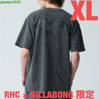 Ron Herman - RHC × BILLABONG Logo Tee【XL】半袖Tシャツ 炭黒 新品