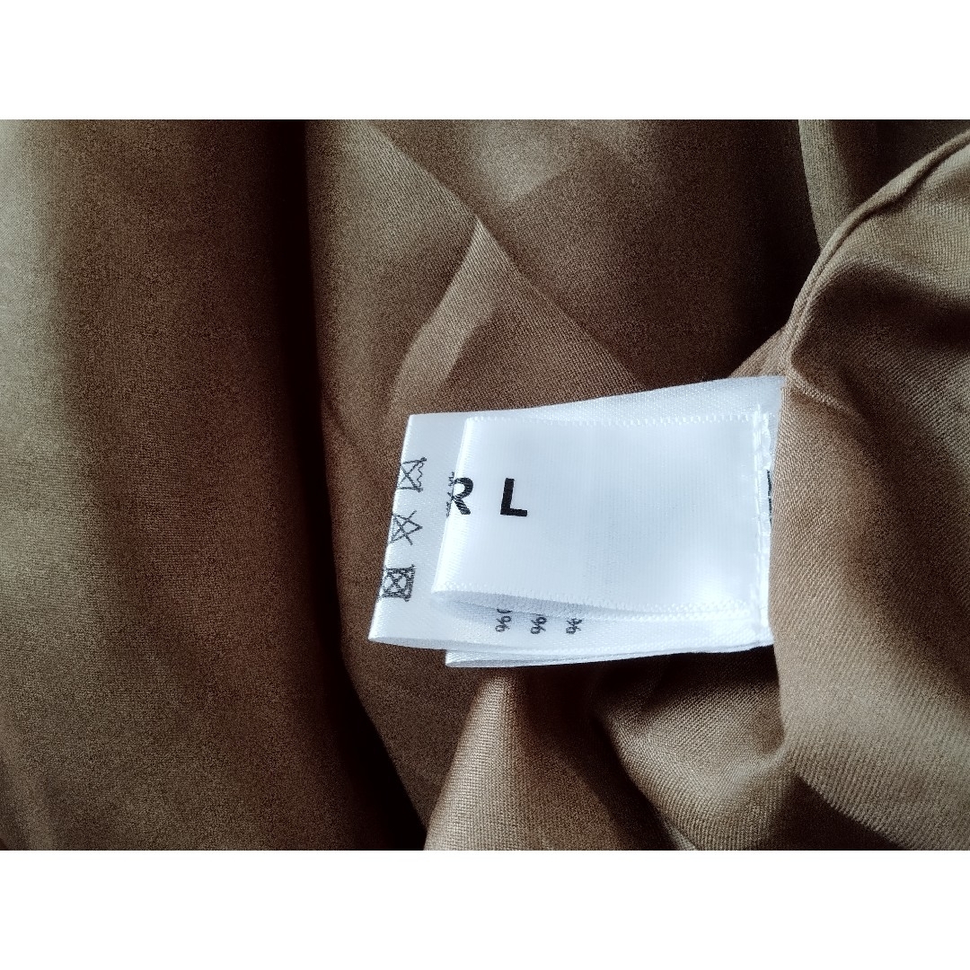 GRL ロングコート　チェスターコート　ベージュ　キャメル　ブラウン レディースのジャケット/アウター(チェスターコート)の商品写真