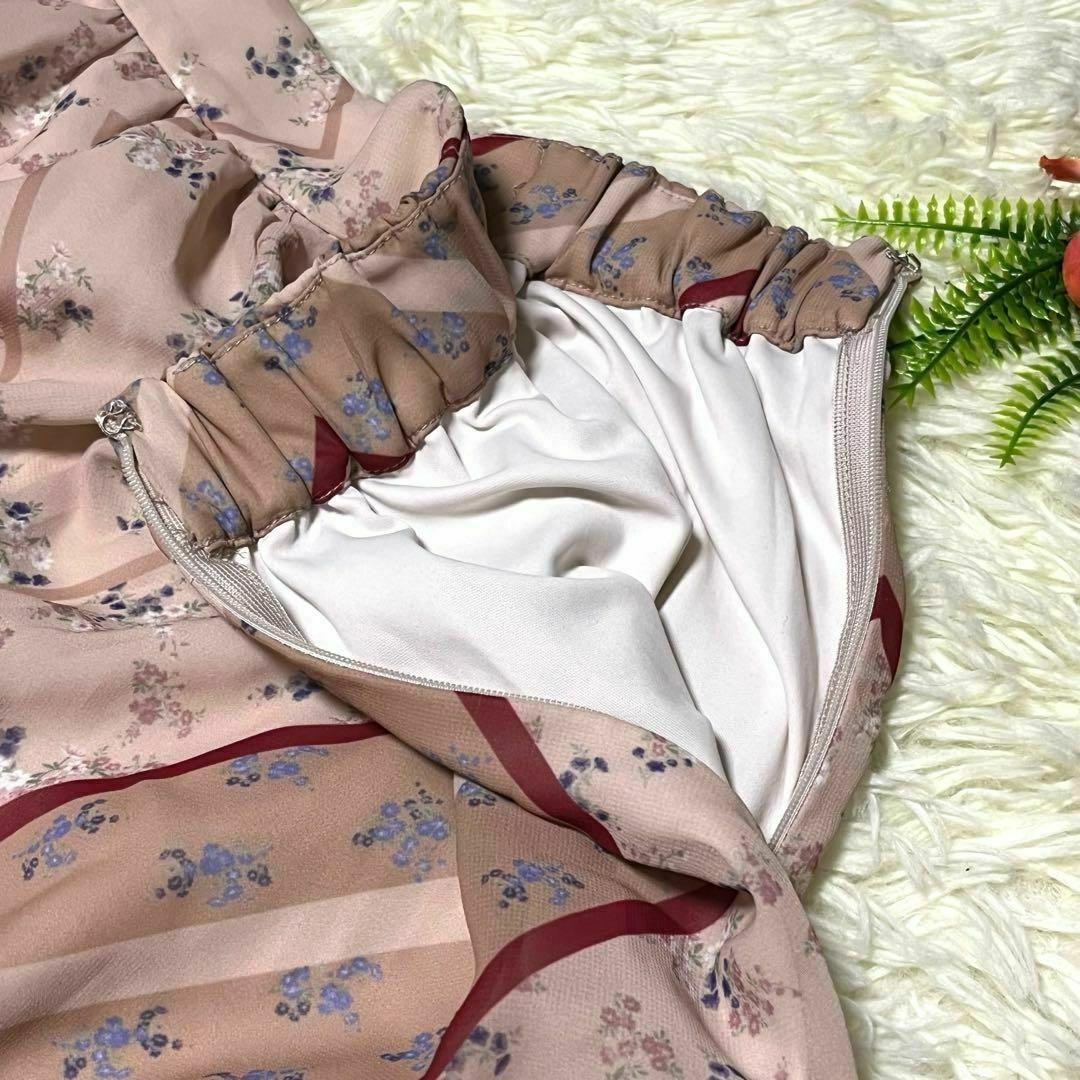 SNIDEL(スナイデル)のsnidel スナイデル スカート ロング 花柄 総柄 フレア ウエストゴム F レディースのスカート(ロングスカート)の商品写真