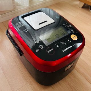 パナソニック(Panasonic)の【難あり】スチーム＆可変圧力IHジャー炊飯器 5.5合 ルージュブラック(炊飯器)