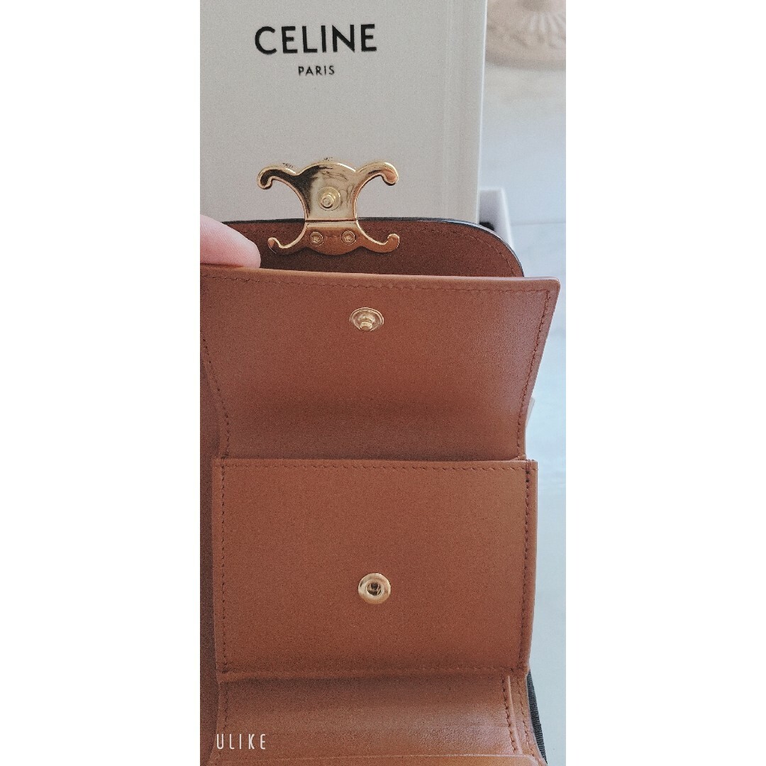 極美品 セリーヌ CELINE トリオンフ スモールウォレット 極美品 セリーヌ CELINE トリオンフ スモールウォレット