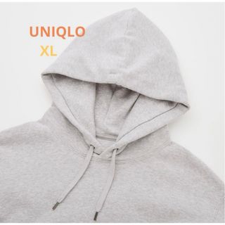 ユニクロ(UNIQLO)のUNIQLO スウェットプルパーカ　グレー　XL(パーカー)