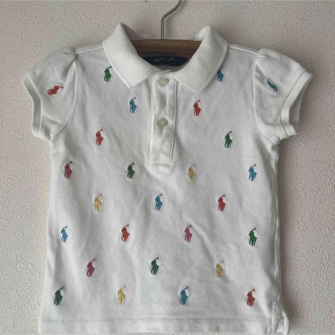 Ralph Lauren(ラルフローレン)のラルフローレン刺繍ポロシャツ90 キッズ/ベビー/マタニティのキッズ服女の子用(90cm~)(Tシャツ/カットソー)の商品写真