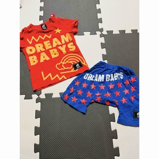 ドリームベイビーズ(DREAMBABYS)のDREAM BABYS 半袖&モンキーパンツ　セットアップ　80(Tシャツ/カットソー)