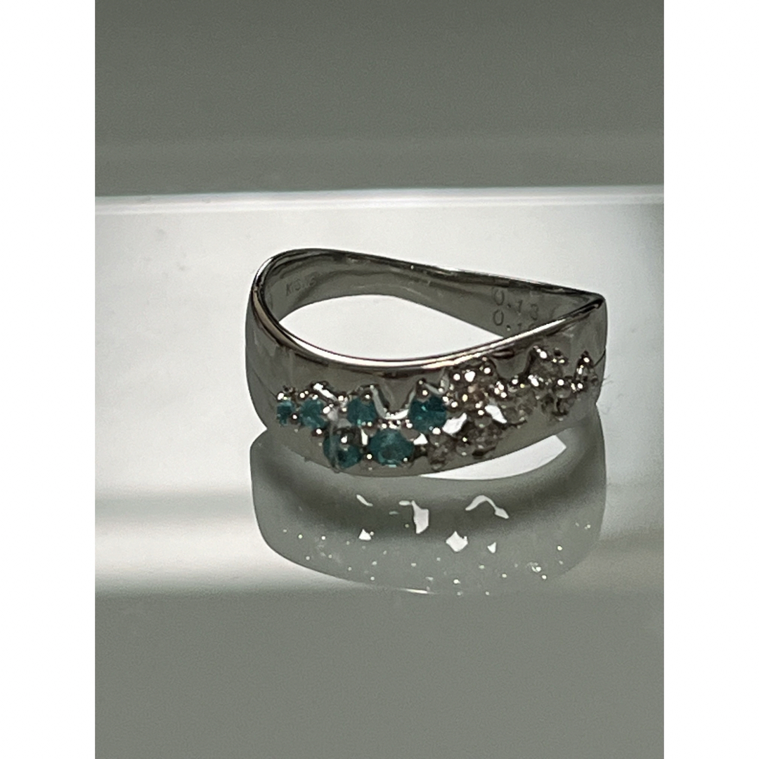 パライバトルマリン　ダイヤモンド　リング レディースのアクセサリー(リング(指輪))の商品写真