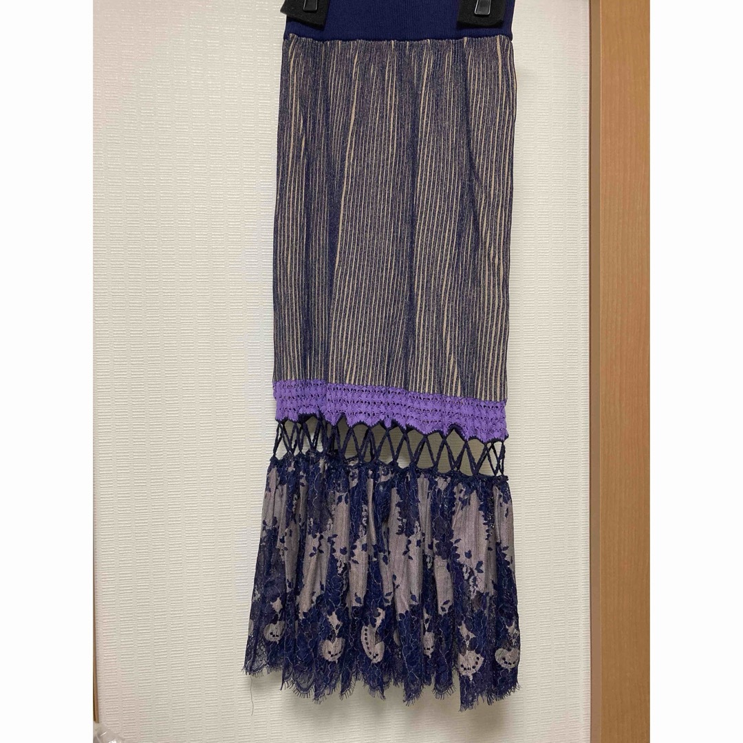 Ameri VINTAGE(アメリヴィンテージ)のアメリヴィンテージニットスカート レディースのスカート(ロングスカート)の商品写真