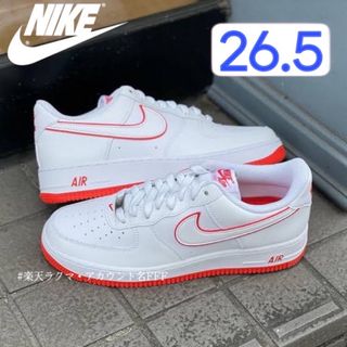 ナイキ(NIKE)の【新品26.5cm】NIKE エアフォース１'07 ホワイト/レッド(スニーカー)