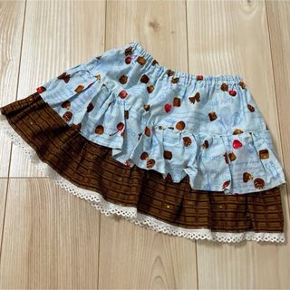 美品★ハンドメイド　チョコレート柄スカート　100cm(スカート)