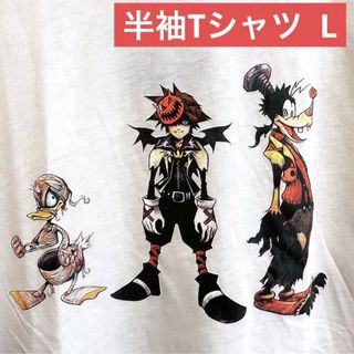 ディズニー(Disney)のキングダムハーツ ディズニー ナイトメアビフォアクリスマス ハロウィンタウン 白(Tシャツ/カットソー(半袖/袖なし))