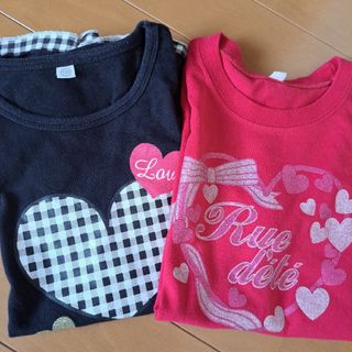 ニシマツヤ(西松屋)の【まとめ売り】西松屋 女の子用Tシャツ 二枚セット130cm(Tシャツ/カットソー)