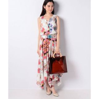 DESIGUAL - デシグアル  Desigual花柄アシンメトリーワンピース　サイズ36