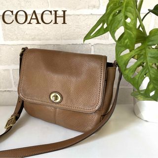 COACH - 美品✨コーチ ターンロック オールレザー ショルダーバッグ