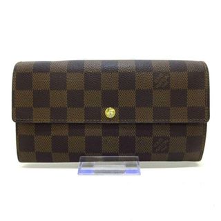 ルイヴィトン(LOUIS VUITTON)のルイヴィトン 長財布 ダミエ N61734 エベヌ(財布)