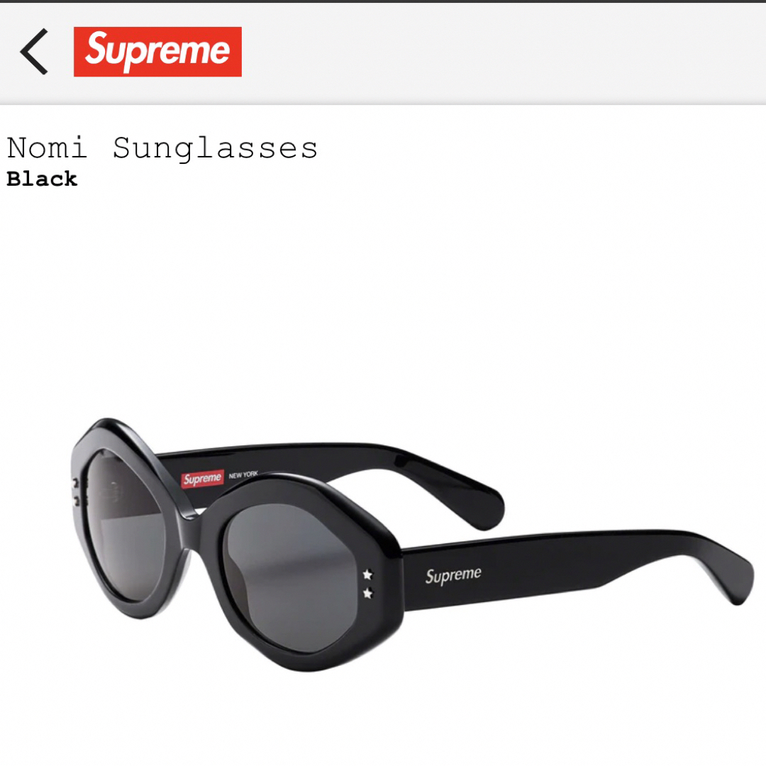 Supreme(シュプリーム)のsupreme Nomi Sunglasses メンズのファッション小物(サングラス/メガネ)の商品写真