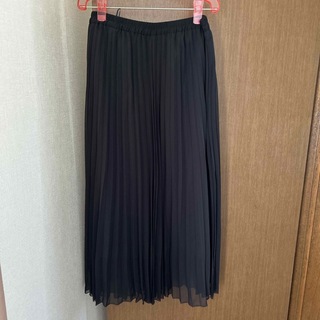 GU プリーツスカート　XL ブラック(ロングスカート)