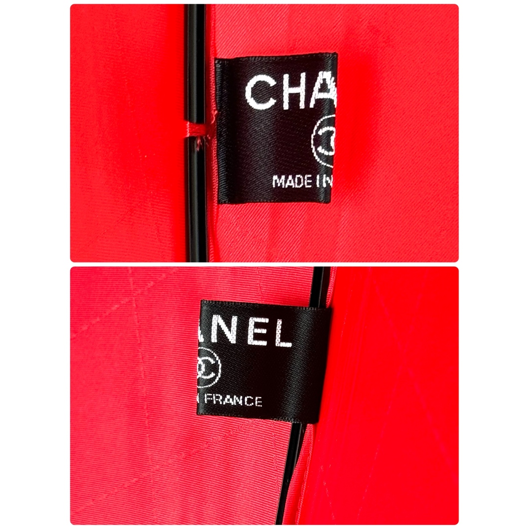 CHANEL(シャネル)のシャネル　マトラッセ　ココマーク　傘　レッド レディースのファッション小物(傘)の商品写真