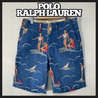 ポロラルフローレン(POLO RALPH LAUREN)のポロ ラルフローレン チノ ショートパンツ 総柄 サーフ ヨット レトロ メンズ(ショートパンツ)