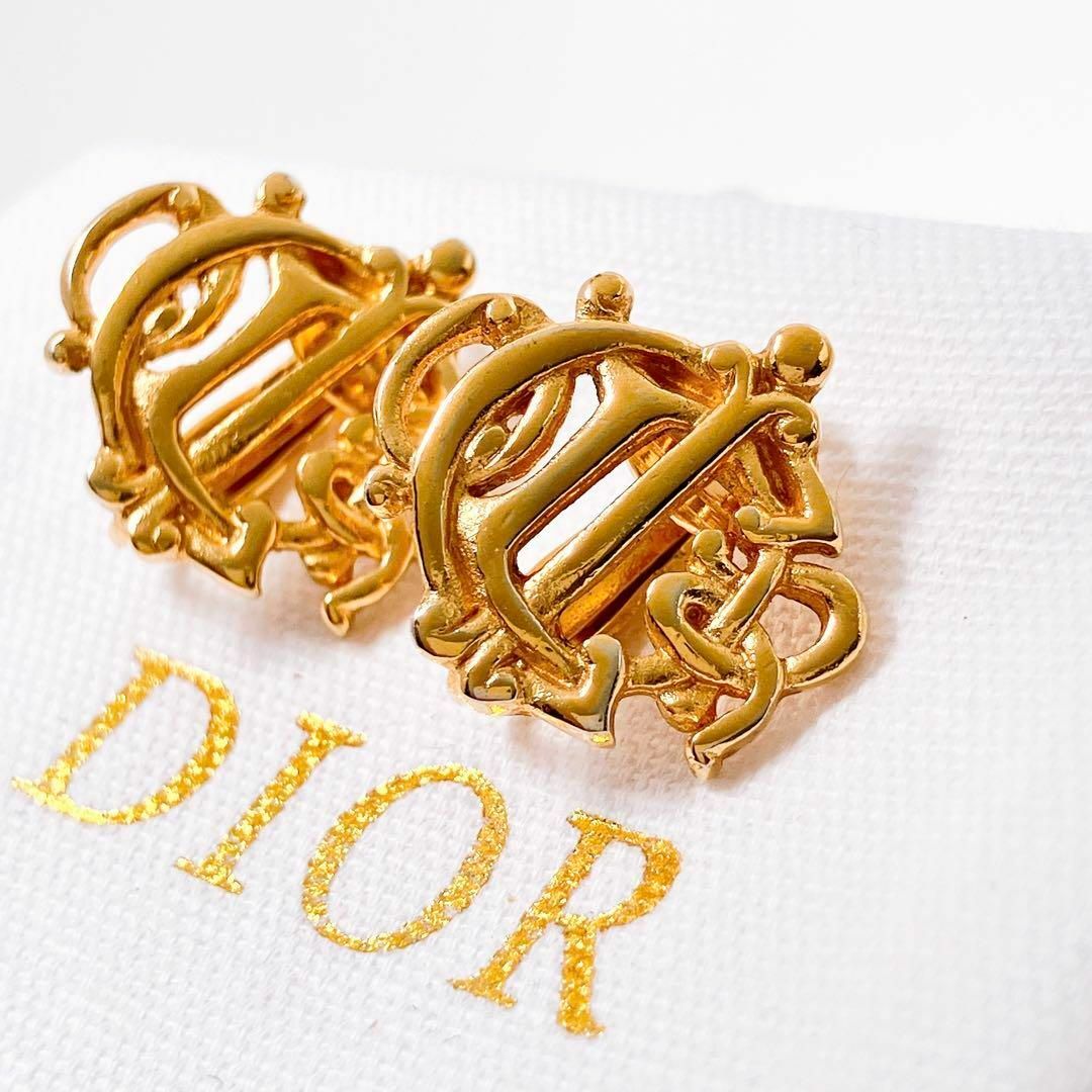Christian Dior(クリスチャンディオール)のディオール dior CD イヤリング ゴールド レディース Y316 レディースのアクセサリー(イヤリング)の商品写真