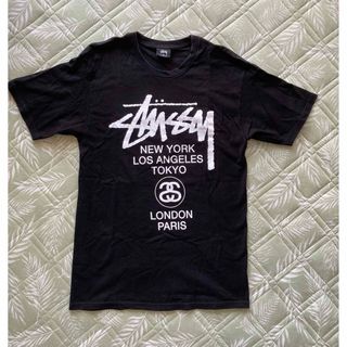 STUSSY - ステューシー　半袖Tシャツ　ブラック　M　メンズ