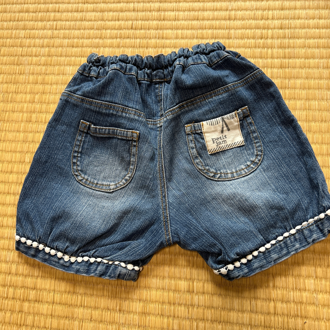 Petit jam(プチジャム)のデニムパンツ　100㌢ キッズ/ベビー/マタニティのキッズ服女の子用(90cm~)(パンツ/スパッツ)の商品写真